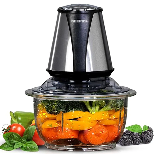 Jepas 400W Electric Chopper 1.2L Silver/Black,