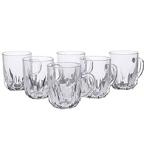 Luminarc Generic 150 Arabic Shape Glass Mug 6-Pieces Set, 250 ml Capacity