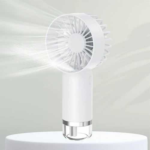 Oriapink Portable Fan with Mist USB Charger Mini Personal Rechargeable Handheld 