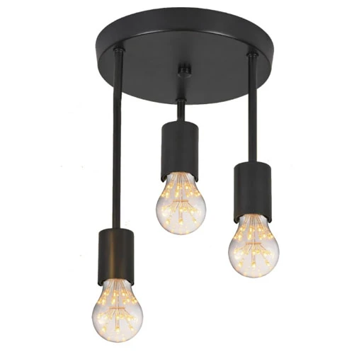 3 Lights Ceiling Chandelier with E27 Base for Living Room, Bedroom, Kitchen, Res