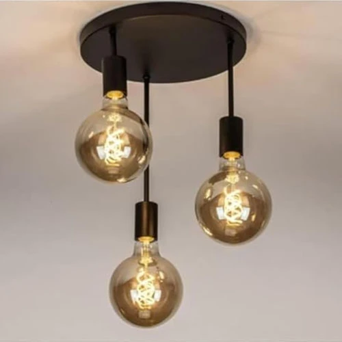 Wire chandelier - black color