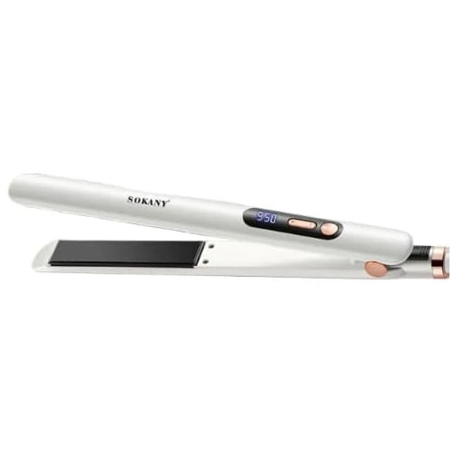 Sokany Hair Straightener, SK-1928, White/Black, Ceramic